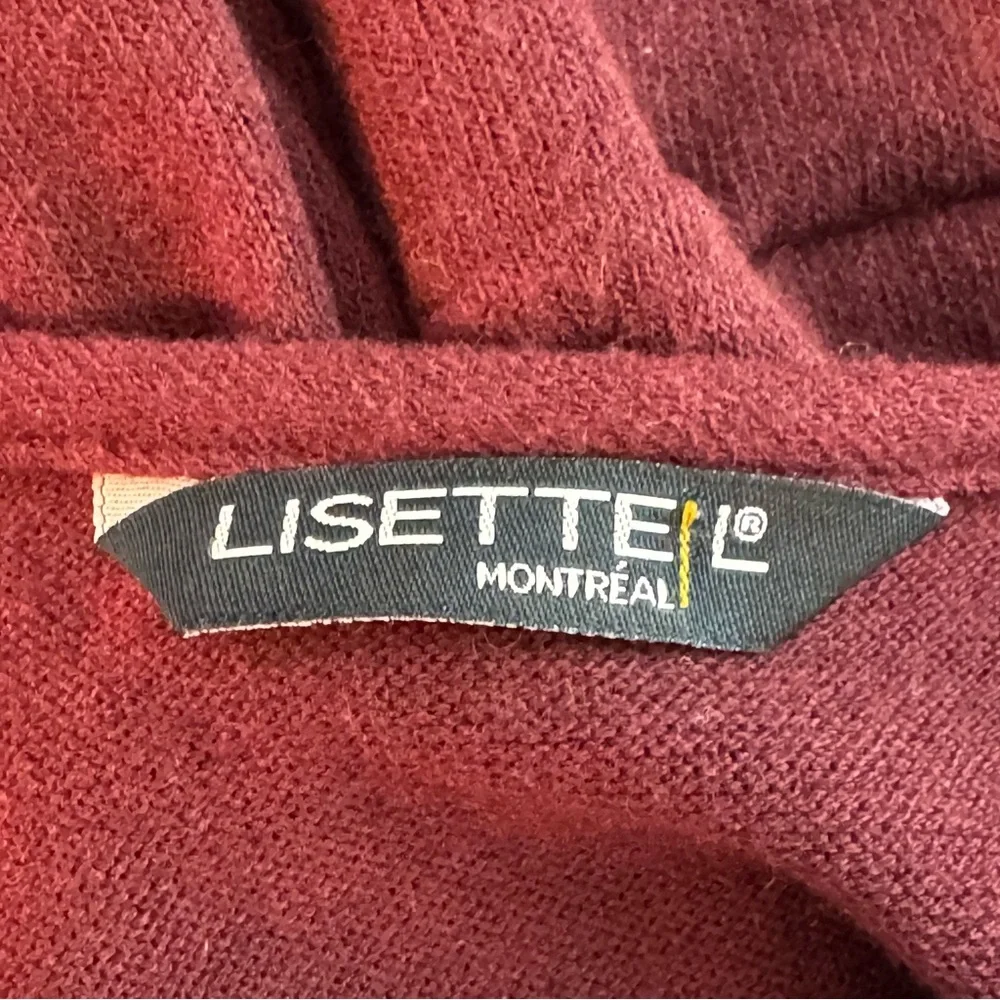 Lisette L Montreal XL Burgundy 80% Polyester/15% Viscose/5% Elastane Sweater